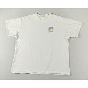 Vintage 90s Hanes‎ Beefy Stanford Publishing Course Shirt Mens XL White College